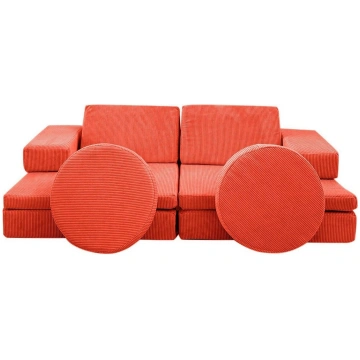 Dīvāns-gulta Atelier Del Sofa Puzzle, oranža krās.