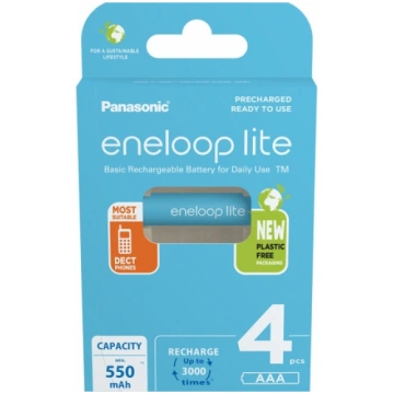 Panasonic eneloop rechargeable battery Lite AAA 4B