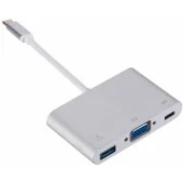 RoGer Multimedia Adapter Type-C to VGA + USB / USB