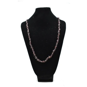 Garnet stones necklace MineralsClub