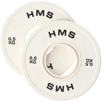 Disku svari HMS Olympic Bumper Plate 2 pcs, 0.5 kg