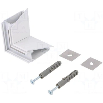 Connector 90° | white | aluminium | Application: W