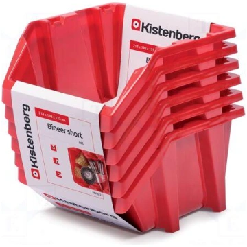 Container: cuvette | red | short | 214x198x133mm |