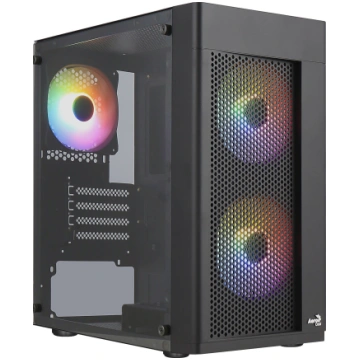 Aerocool HEXFORMBKV2 Micro ATX PC Case 3 Fans FRGB