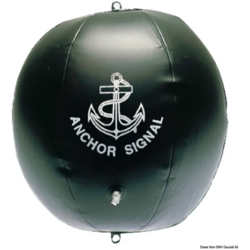 Black inflatable signal ball (30.654.00) Osculati