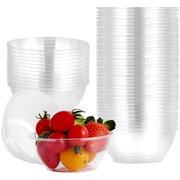 Aohcae 60 gabali plastmasas deserta bļodas (180 ml