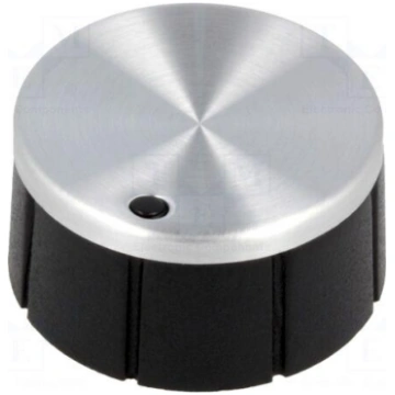 Knob | with pointer | aluminium,thermoplastic | Øs