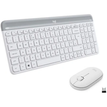 Logitech Slim Combo MK470, SWE, white - Wireless D