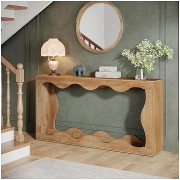 IBOWZ Wooden Console Tables, Modern Sofa Table, In