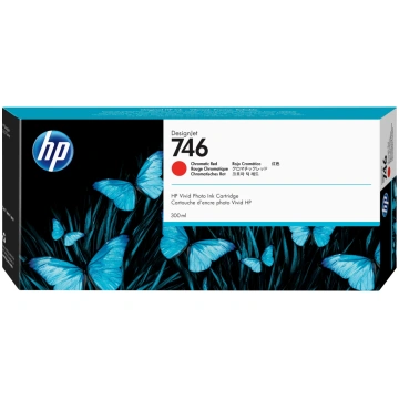 HP 746 300 ml Chromatic Red DesignJet tintes kaset