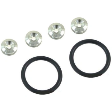 Quick Release Silver Bumper Trunk Fasteners - Easy