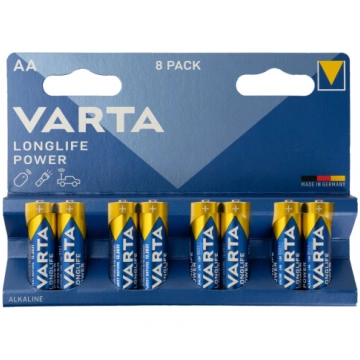 8 x VARTA HIGH ENERGY 1,5V AA baterijas - €4