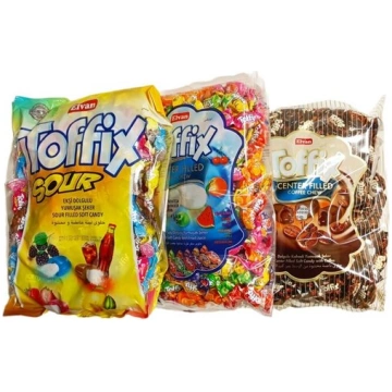 Konfekšu komplekts Toffix, 3 veidi, 3 kg Elvan