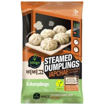 BIBIGO Steamed Dumplings Japchae Flavour/ BIBIGO t