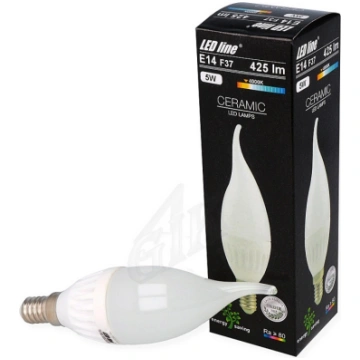 LED spuldze 5W, 425lm, 4000K, F37, keramika