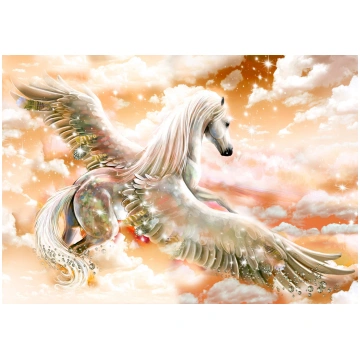 Fototapete Artgeist Pegasus (Orange), 140 cm x 200