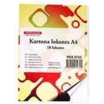 Balts kartons 10 loksnes Osiris