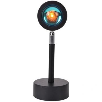 USB Rainbow Sunset Red LED nakts projektors