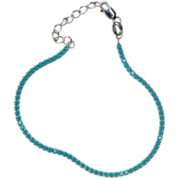 TURQUOISE TENNIS SILVER ester & co