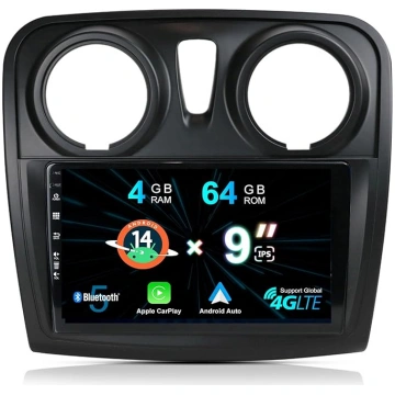 2 DIN Android 14 Auto Radio Stereo priekš Renault 