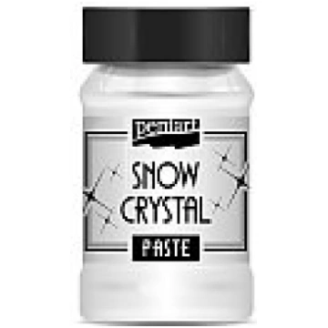 Strukturēta balta pasta ar mirdzumiem "Snow Crysta