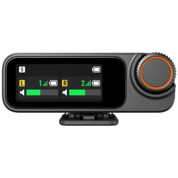 DJI Mic 3 bezvadu mikrofonu uztvērējs, melns