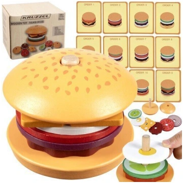 Rotaļu saliekamais burgers Kruzzel Burger 22673 Kr