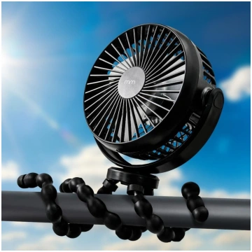 Mini ventilators elastīgs (saliekams) statīva turē