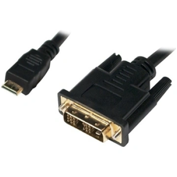 Kabel LogiLink HDMI Mini - DVI-D 1m czarny (CHM002