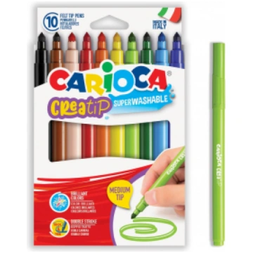 *Flomāsteri CARIOCA Creatip 10 krāsas RIM440015 80