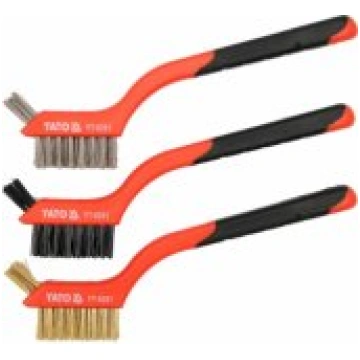 Yato Yato wire brushes 3-row stainless steel-brass