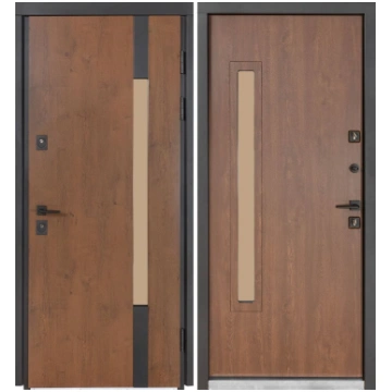 Metāla durvis TERMO HOUSE modelis 705/428 Ozols br