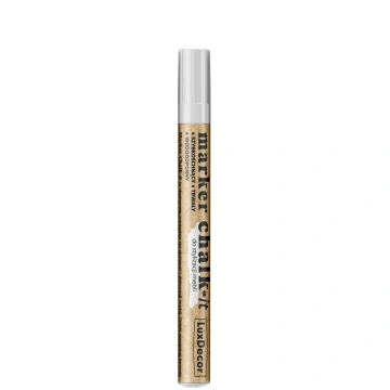 Permanentais marķieris Chalk-it, balts, 10ml LuxDe
