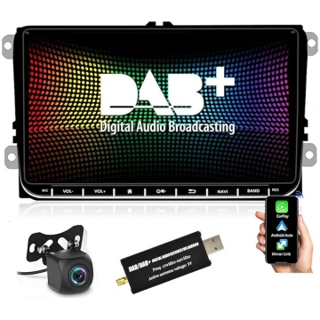 DAB+64G auto radio ar Android Wireless Carplay VW