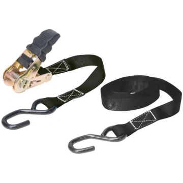 Lashing and ratchet strap with rubberized ratchet 