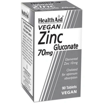 HealthAid® Vegan Zinc Gluconate 70mg