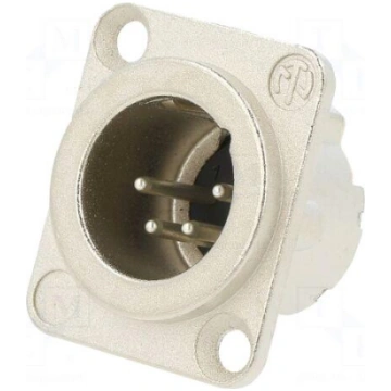 Connector: XLR | socket | male | PIN: 4 | straight