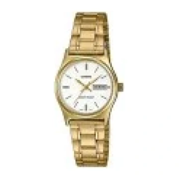 Casio Analog Stainless Steel Gold Dial Women'