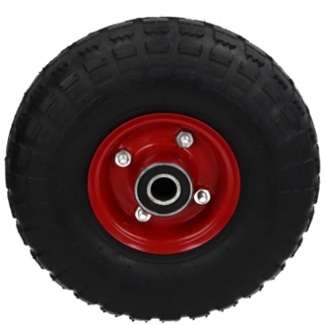 Fixed wheel 4.10/3.50-4 inflatable with bearing, l